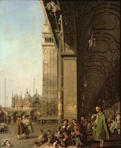 Venezia: Piazza di San Marco e la Colonnata delle Procuratie Nuove, c.1756